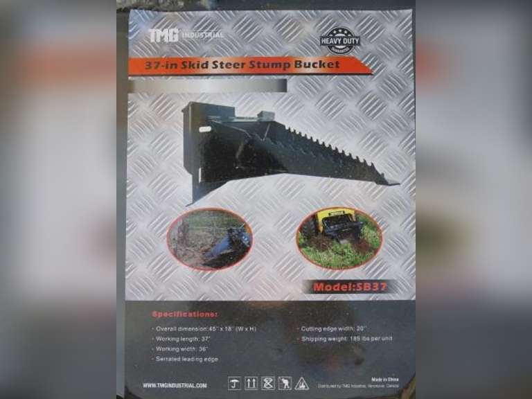 TMG SB37 - 37" Skid Steer Mount Stump Bucket