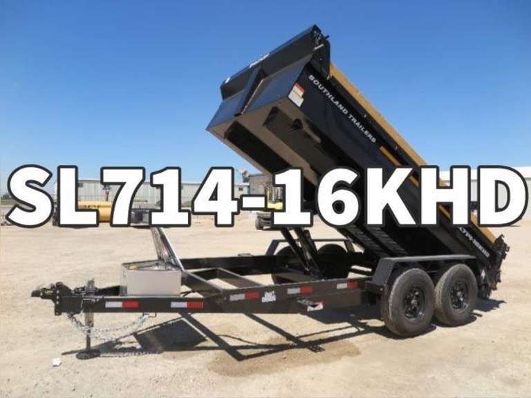Southland Trailers SL714-16KHD • 7’W x 14’L Tandem Axle 8K HD Dump Trailer