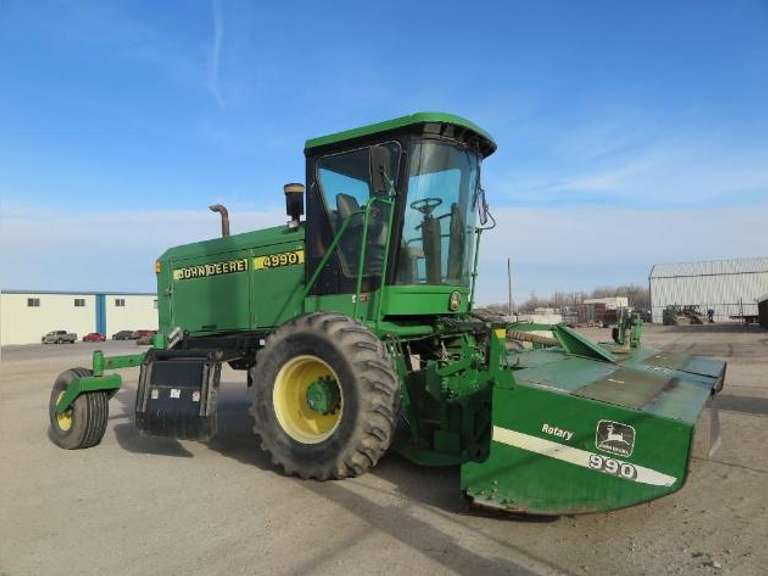 John Deere 4990 Windrower with 14.5'  990 Rotary  Head - Just Arrived 3/7