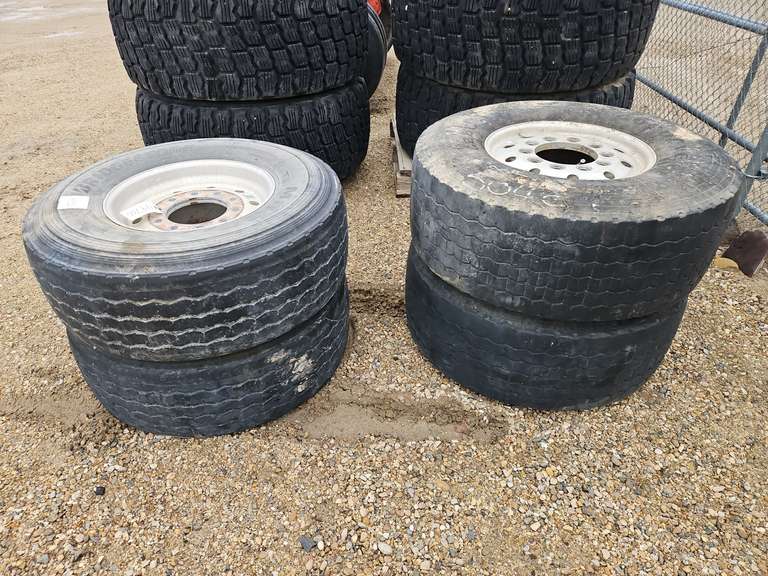 (4) Super Single Tires/ Aluminum Alcoa Wheels - Armstrong Western LLC