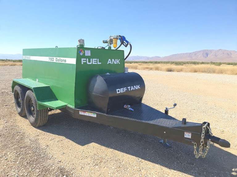 2026 Industrias America 750 Gallon Baffled Portable Fuel Tank Trailer ...