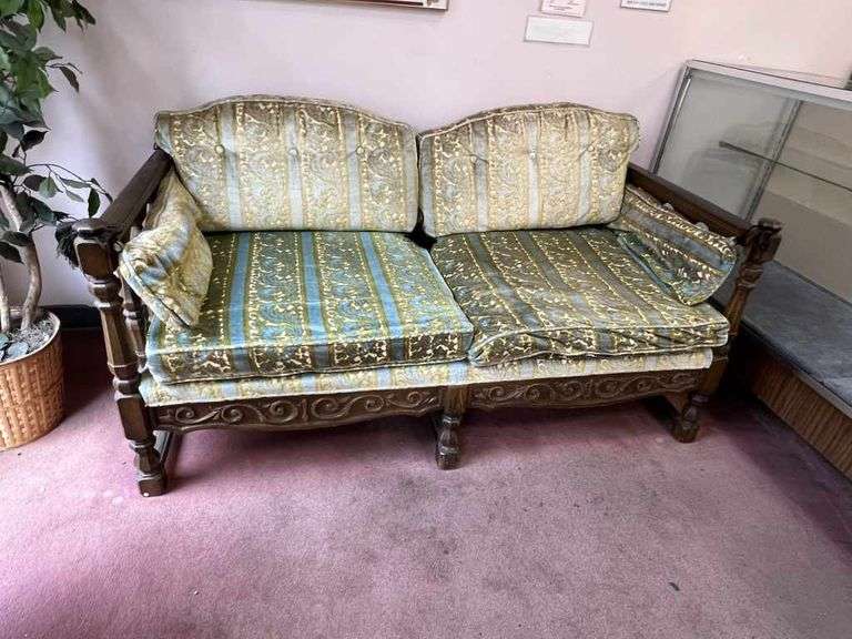 Ornate MidCentury Modern Sofa Auctions ASAP