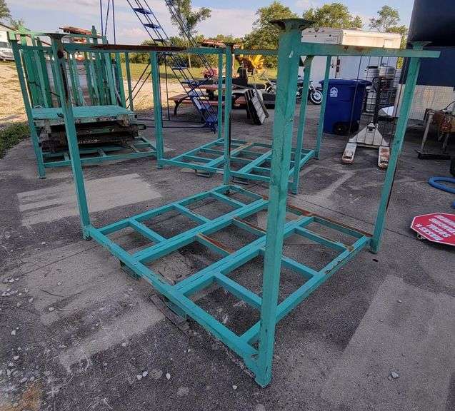 Large Portable Green Stack Rack