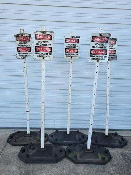 Work Zone Warning Signs - 5pc