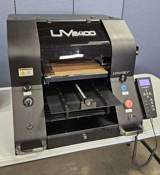 LogoJET UV2400 Direct to Substrate UV Printer + Rotary 360 Attachment & Supplies