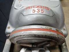 Ridgid 535 Pipe Threader on Storage Cart