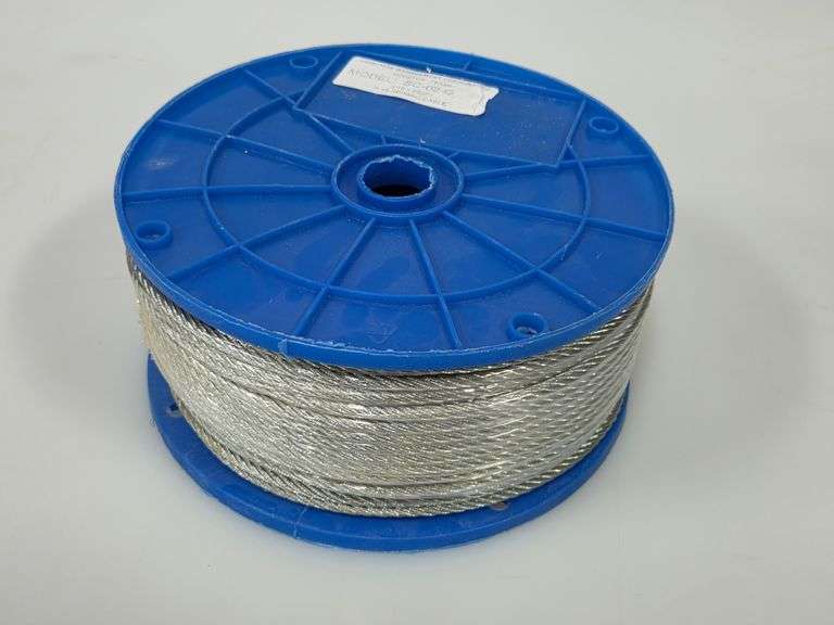 Vimco 3/16" x 250ft of 7x19 Galvanized Steel Wire Rope SC-02-G Seismic Cable