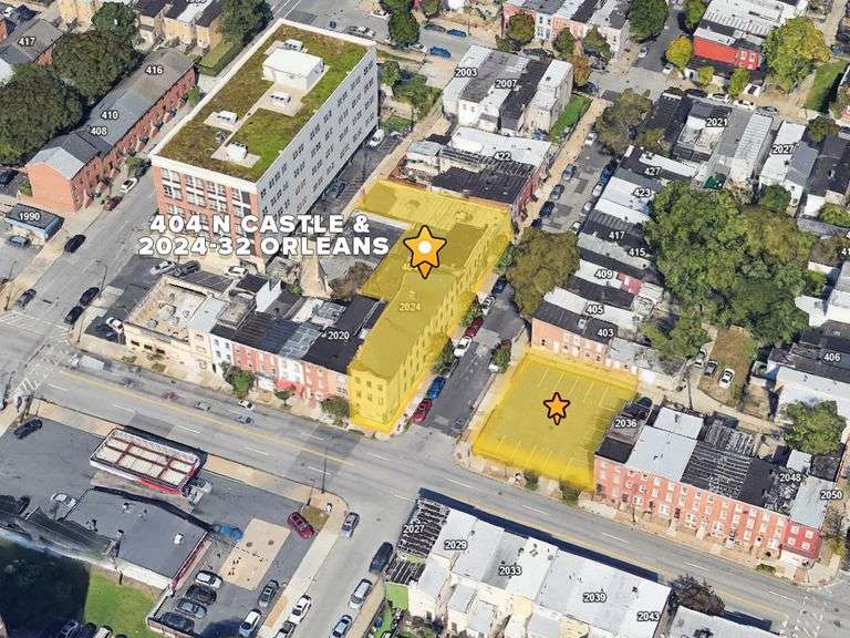 404 N Castle St. & 2024-2032 Orleans St. Baltimore, MD 21231 