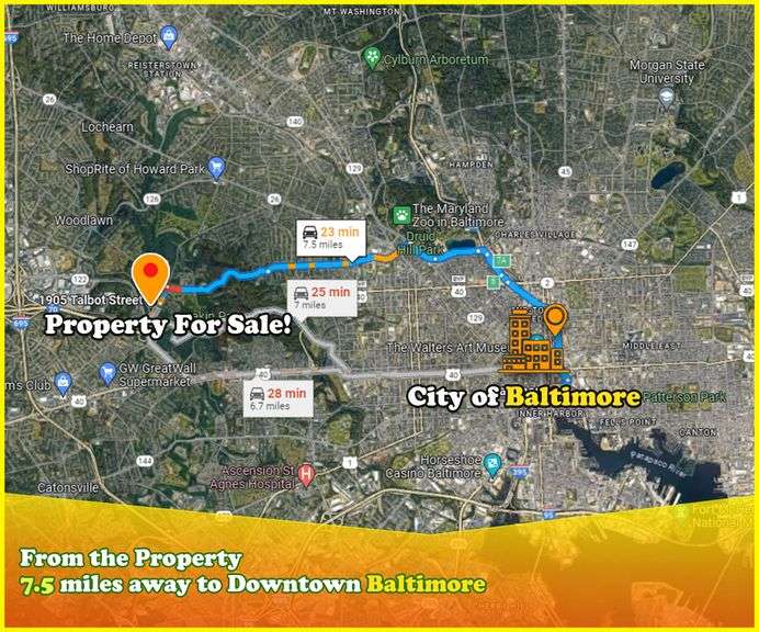 2 Parcels on Maryland Pl. Woodlawn, MD 21207