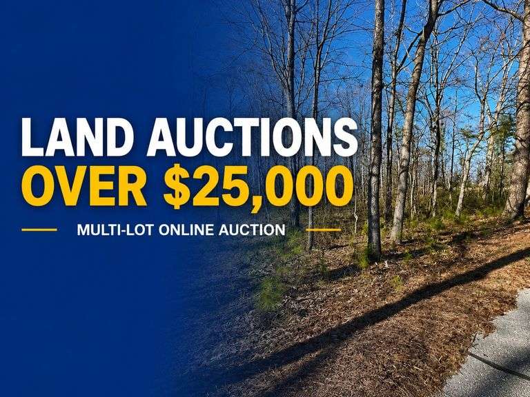 Land Auctions $25,000+