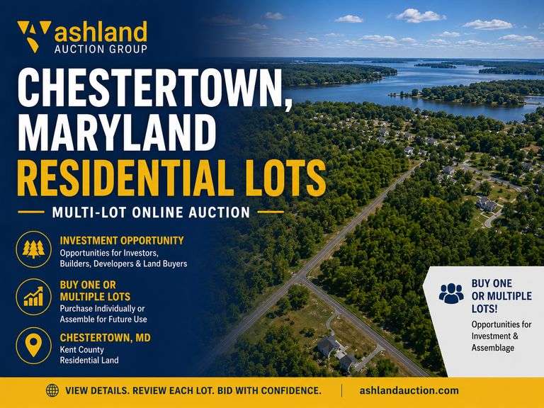 Chestertown Maryland Land Auctions