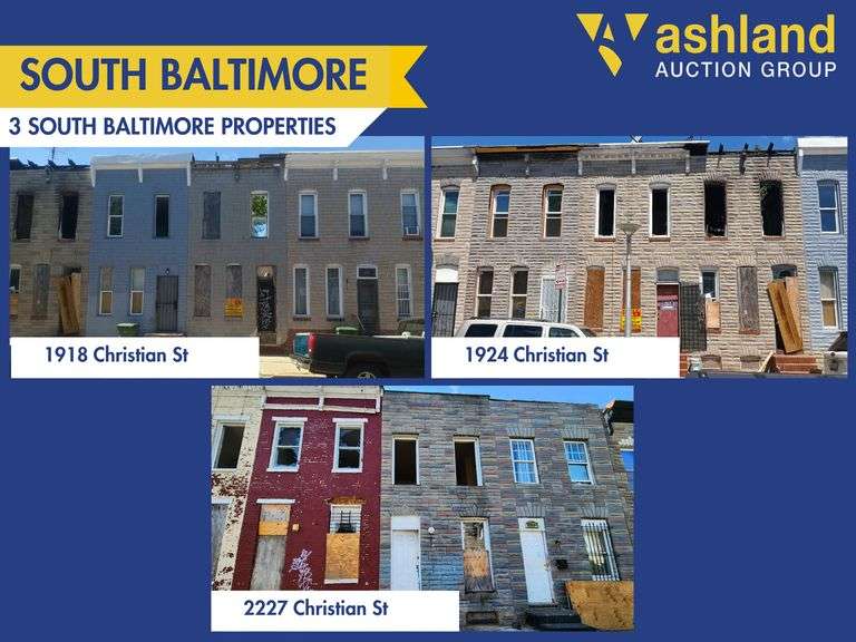 3 Properties in South Baltimore