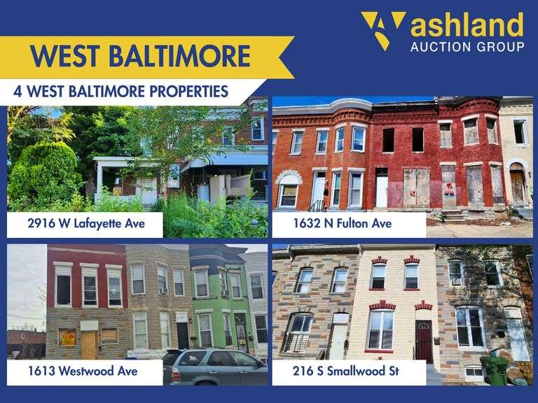 4 Properties in West Baltimore