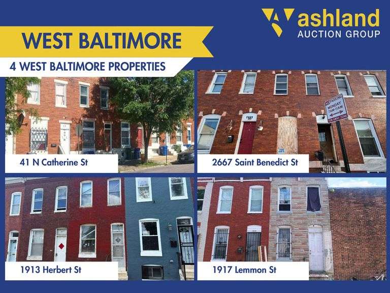 4 Properties in West Baltimore