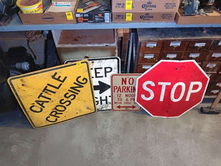 Assorted Road Signs - Auction Solutions, Inc - Celebrating 25 Years