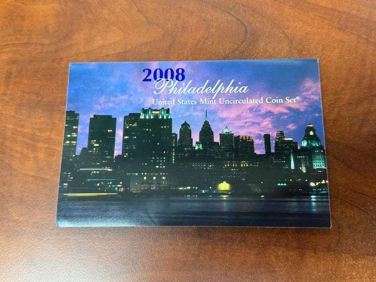 2008 Den.&Phil 28 Coin set, Qtrs (5), w/Presidents $1(10)