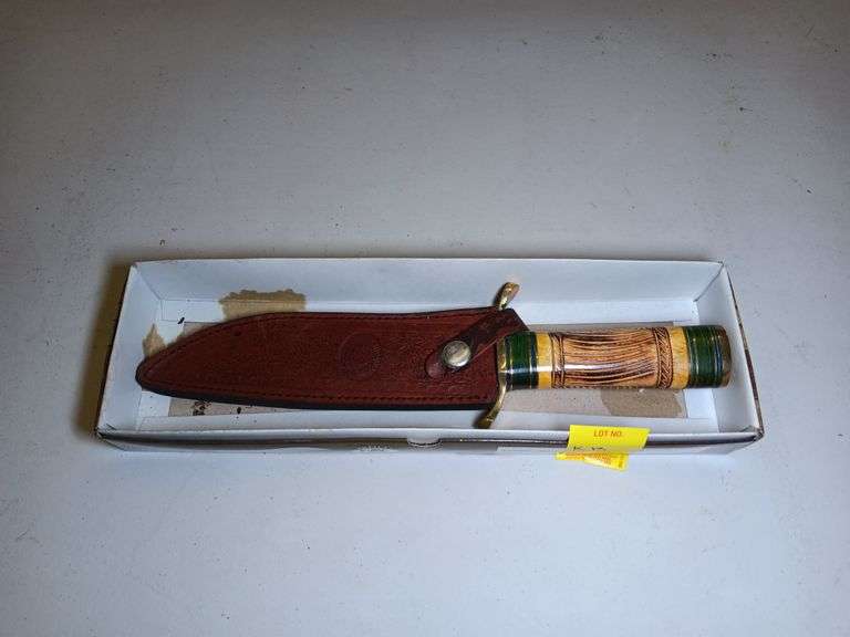 Chipaway Cutlery Sundance Knife One of 500 7 1/2" Blade with Leather Sheath