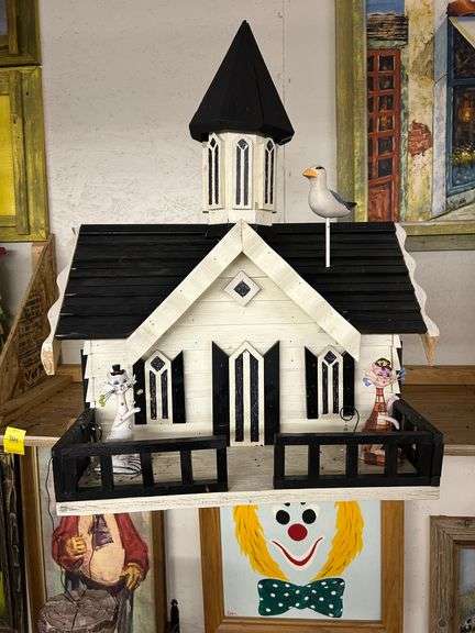 Handmade Bird House #24 20 x 17 x 26