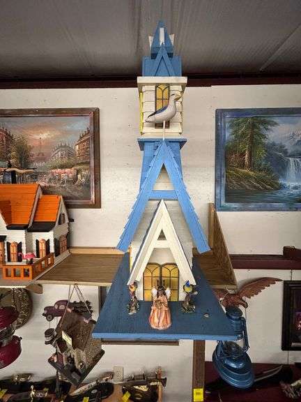 Handmade Bird House #20 19 x 25 x 46