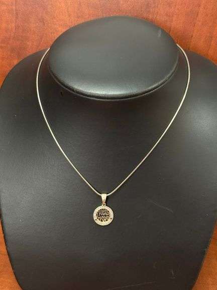 Sterling 20" w/med. Necklace