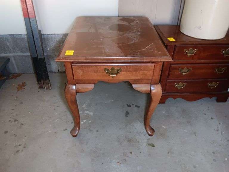 Broyhill Wooden End Table with Drawer