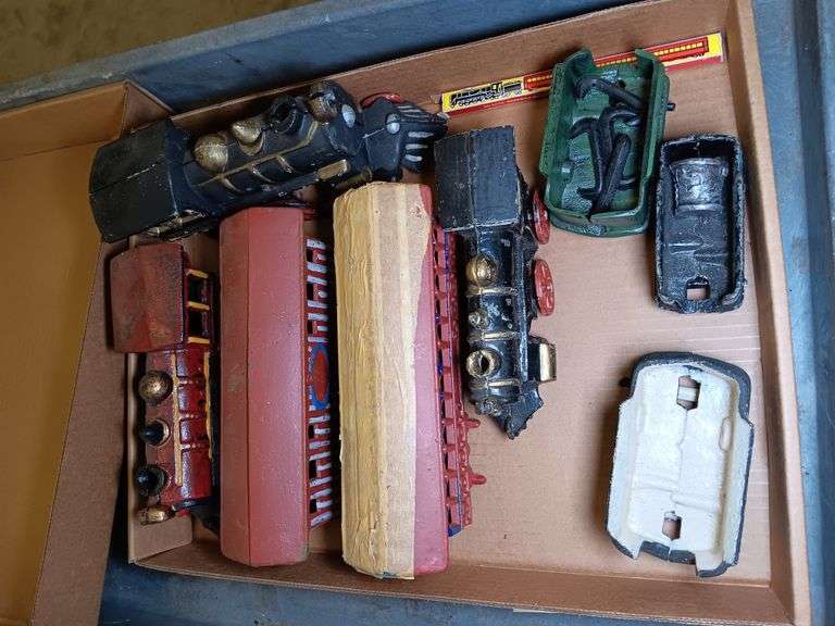 Cast Iron Trains, Train Cars, and Other Décor Items