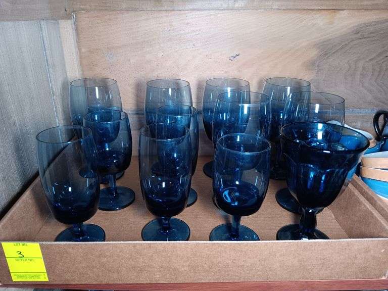 Blue Glass Drinkware