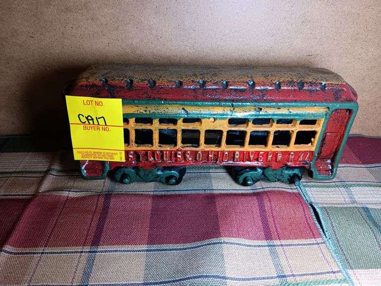 Cast Iron #44 STL and OH River R.R. Train Car