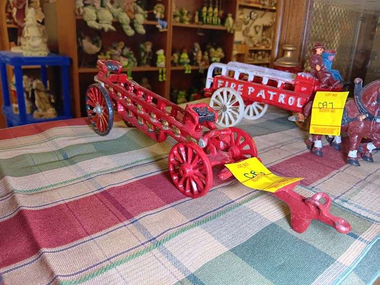 Small Cast Iron Fire Train Missing Pieces