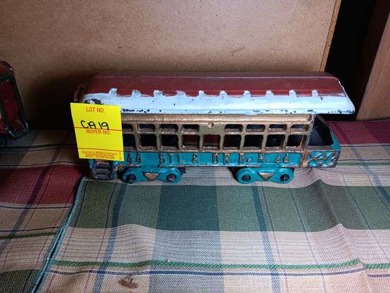 Cast Iron #44 STL and OR R.R. Train Car