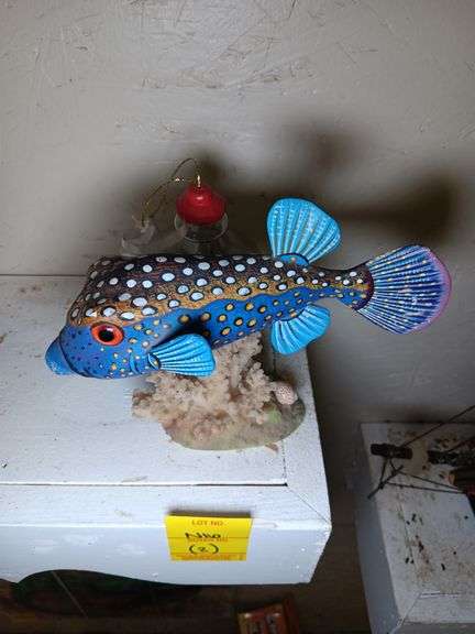 Fish Figurine (missing a fin) and Boat Ornament