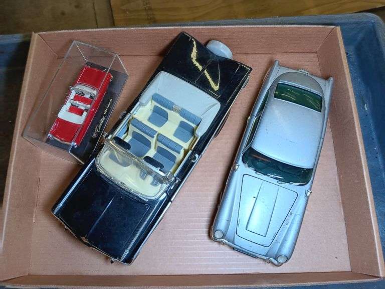 Large Aston Martin Car Décor, Large Car Décor, and Cadillac 1959 Series 62 in Case