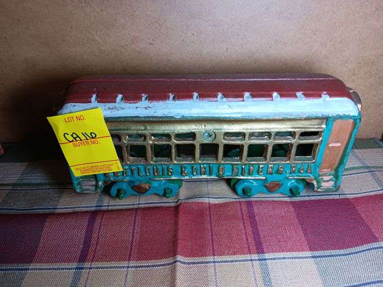 Cast Iron #44 STL and OH River R.R. Train Car