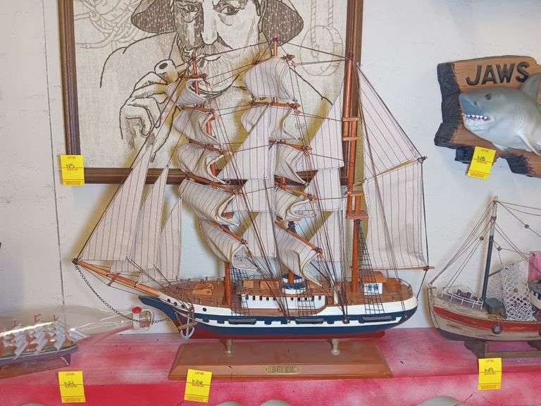 "Belem" Replica Sailboat 20" Tall