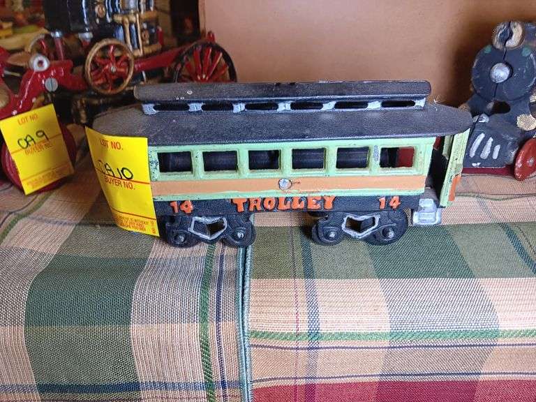 Cast Iron #14 Trolley Train Car