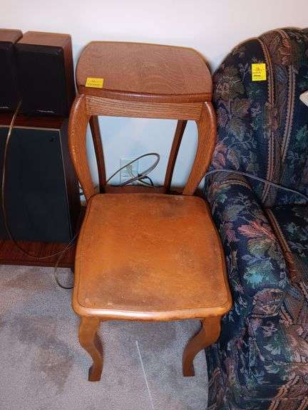 (2) Wooden Plant Stands 30" Tall and 18" Tall