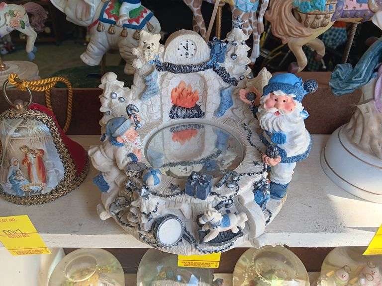 White Christmas Music Figurine