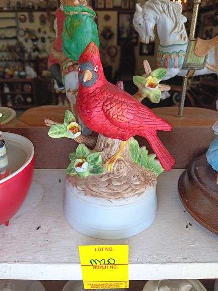 Cardinal Music Figurine