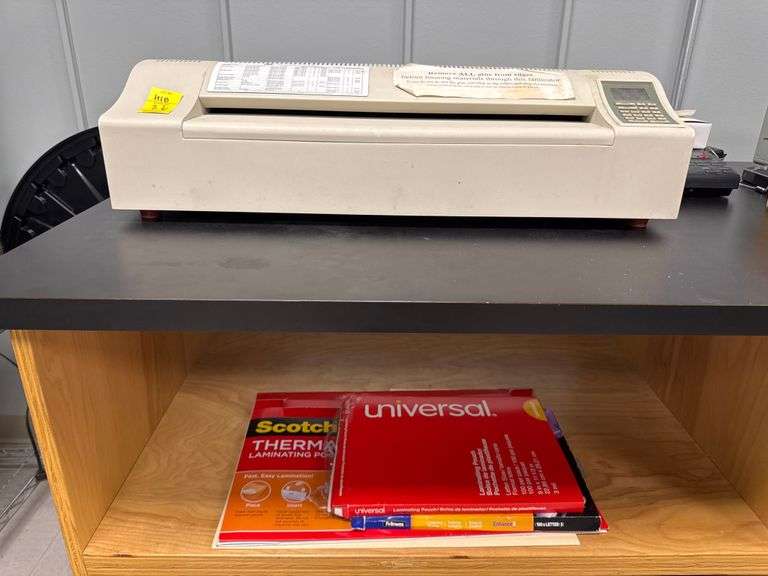 Abc Machine Price ABC 4500 Pro Lamination Machine and Laminating Supplies - Auction ...