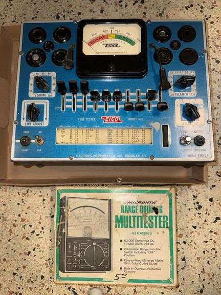 Computer Accessories, Range Multitester, and Eico Tube Tester - Auction ...