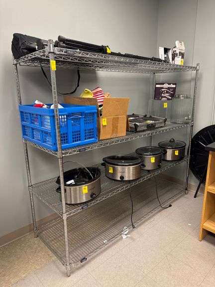 Nexel Storage Rack with 4 Shelves 71 x 24 x 63 - Auction Solutions, Inc ...