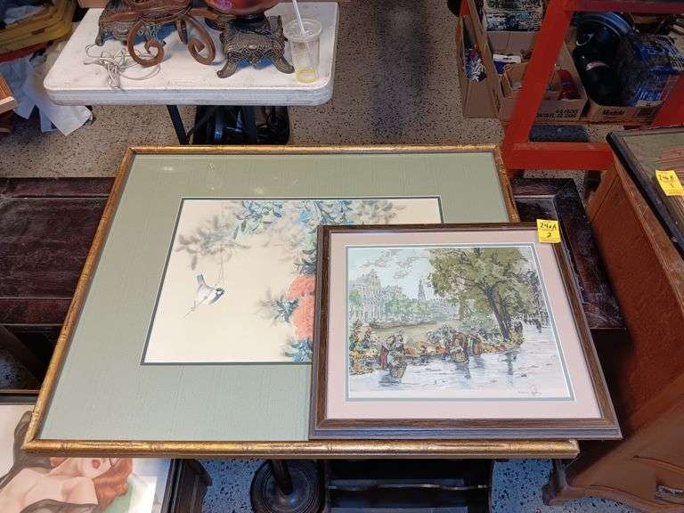 set of 3 kitchen prints – alfresco prints Images... (2) Outdoor Prints in Frames - Auction Solutions, Inc - Celebrating 25 ...