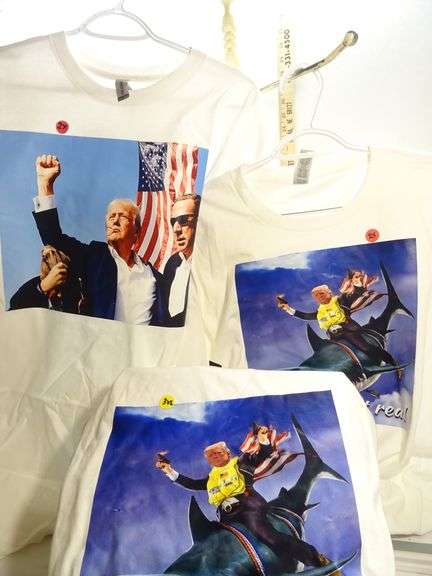3 TRUMP Tee-shirts: 2 XL and 1 3x