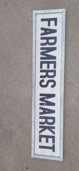 Wood "Farmers Market" Sign