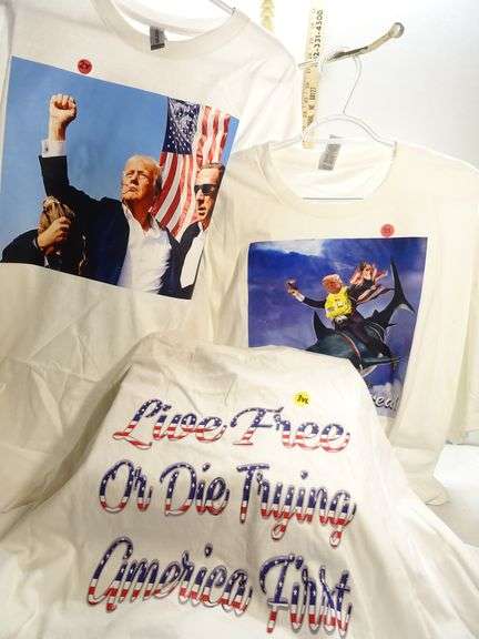3 TRUMP Tee-shirts: 2 XL and 1 3x