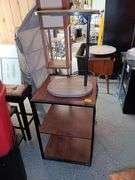 (2) Wooden End Tabes