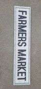 Wood "Farmers Market" Sign