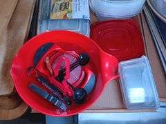 Food Storage Containers and Mixing Bowl