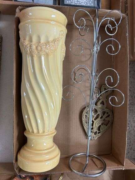 Spoon Rest, Ornament/Keychain Key, and Ceramic Vase