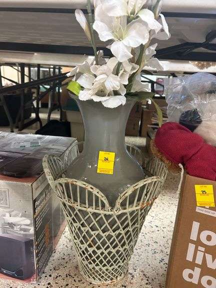 Floor Flower Pot and Waste Basket